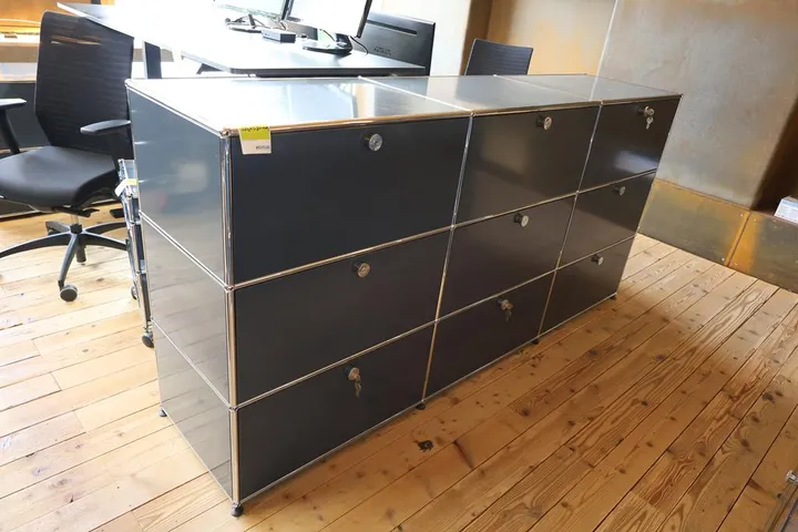 1 x USM Haller Highboard 3 x 3 Maße: 226 x 52 x 109 cm